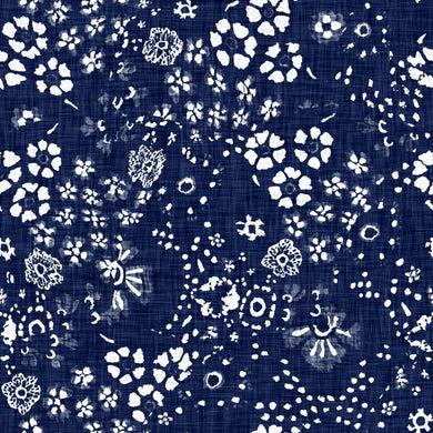 LOUVELLE - RIVA Hair Towel Wrap - Indigo Distressed