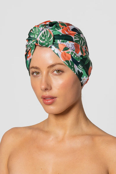 LOUVELLE - DAHLIA shower cap - Peach Bellini