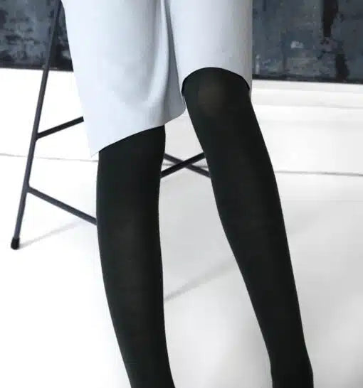 TIGHTOLOGY - Luxe Merino Wool Tights - Black
