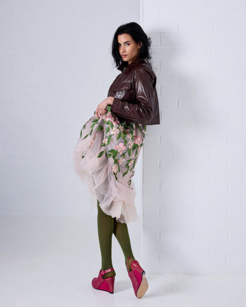 TIGHTOLOGY - Luxe Merino Wool Tights - Olive