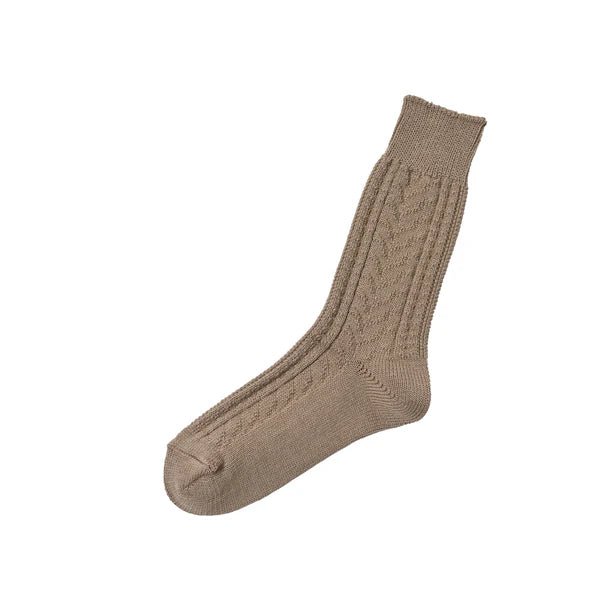 Memeri - wool cotton cable socks
