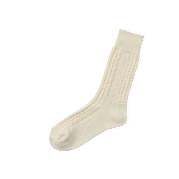 Memeri - wool cotton cable socks