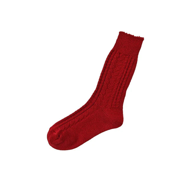 Memeri - wool cotton cable socks