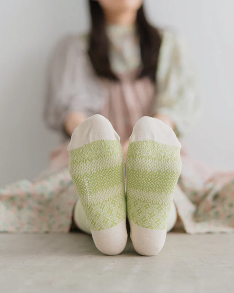 Memeri - cotton linen jacquard socks