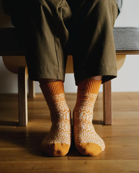 NISHIGUCHI KUTSUSHITA - Oslo Woo Jacquard Sock