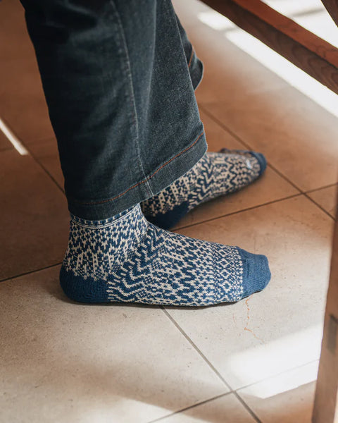 NISHIGUCHI KUTSUSHITA - Oslo Woo Jacquard Sock