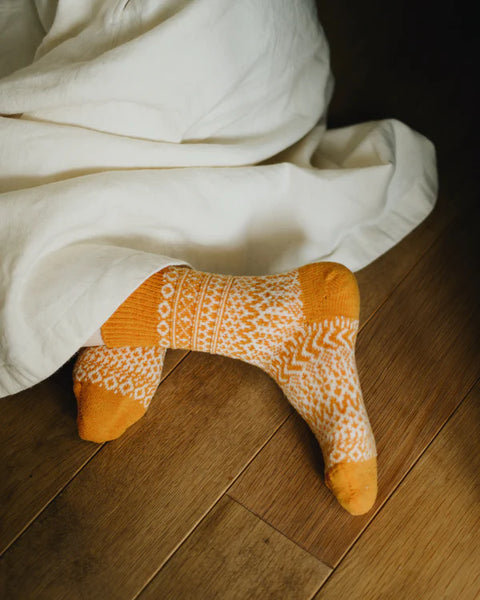 NISHIGUCHI KUTSUSHITA - Oslo Woo Jacquard Sock
