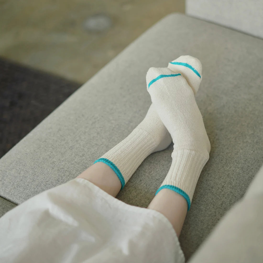 NISHIGUCHI KUTSUSHITA - Boston Silk Cotton Sock
