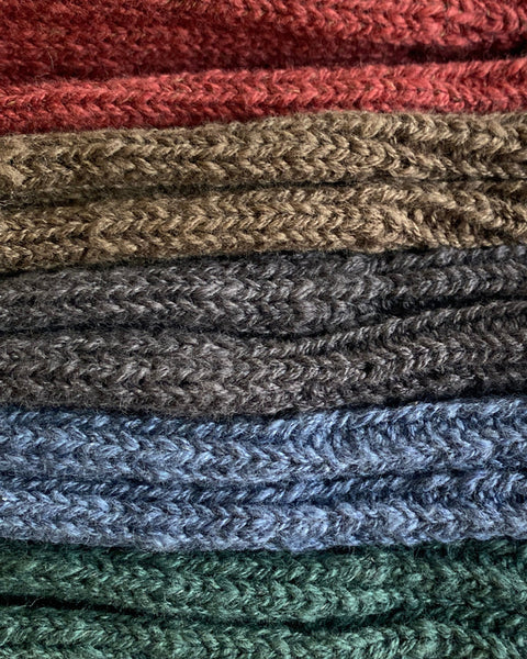 NISHIGUCHI KUTSUSHITA - boston wool cotton slab sock