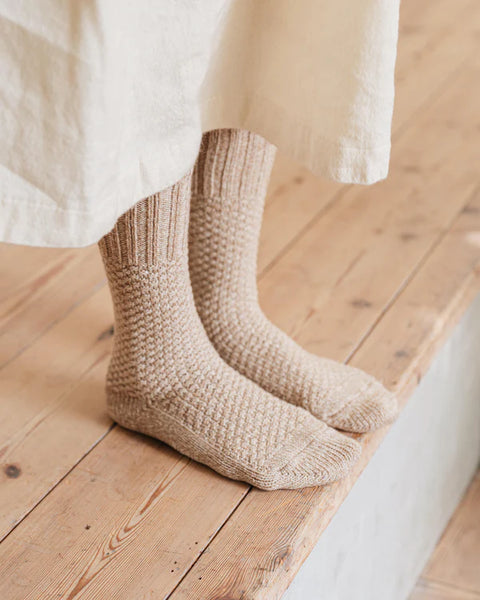 NISHIGUCHI KUTSUSHITA - Wool Cotton Boot Socks