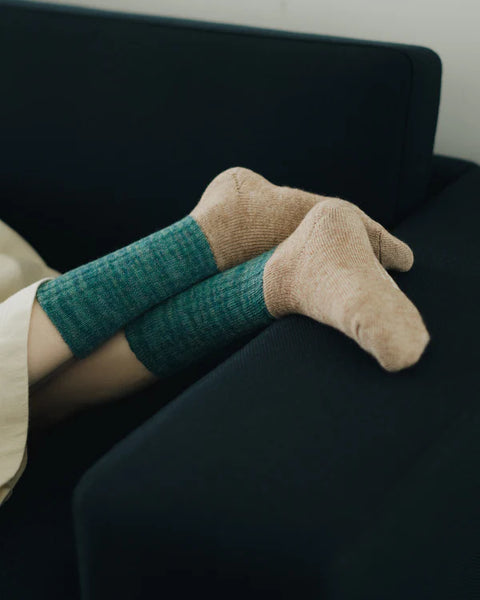 NISHIGUCHI KUTSUSHITA - oslo mohair wool pile sock