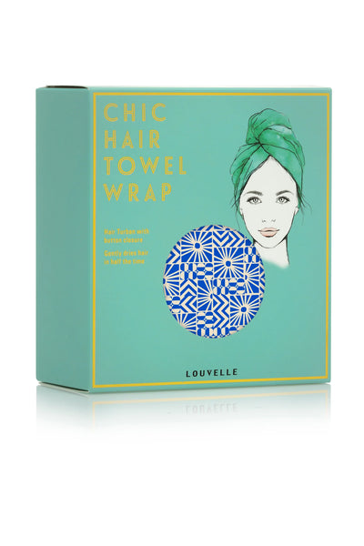 LOUVELLE - RIVA Hair Towel Wrap - Mediterranean Sun