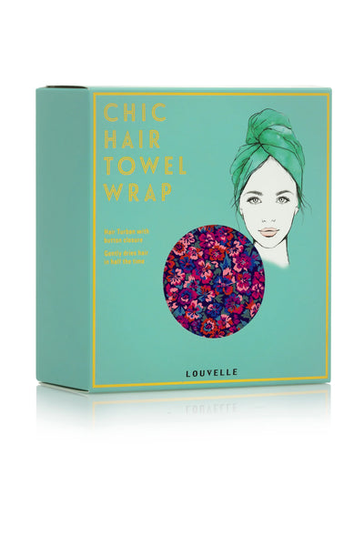 LOUVELLE - RIVA Hair Towel Wrap - Secret Garden