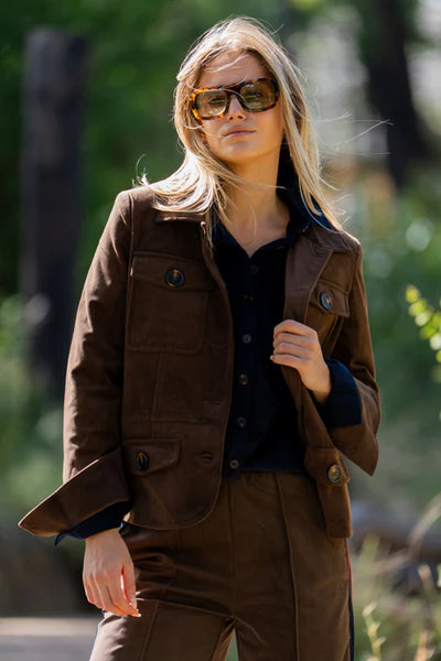 Shirty - The Hemming Velvet Twill Jacket - Chocolate