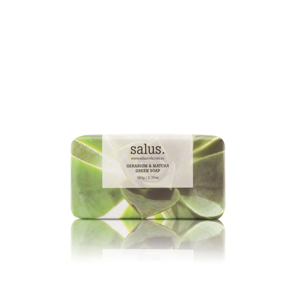 Salus - Geranium & Matcha Green Soap