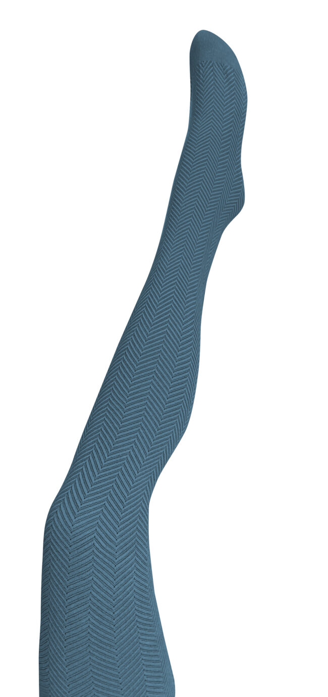 TIGHTOLOGY - Weave Organic Cotton Tights - Blue