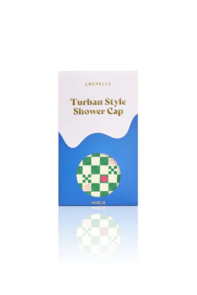LOUVELLE - AMELIE Shower Cap - Green Check