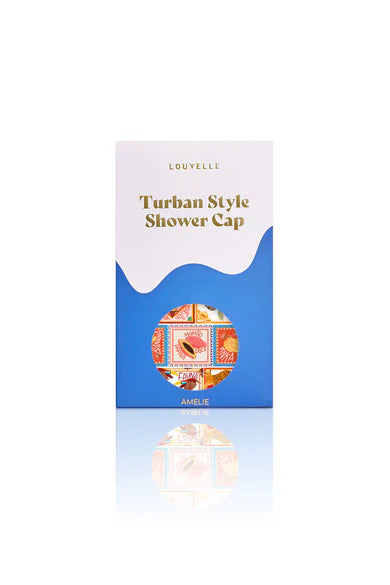 LOUVELLE - AMELIE shower cap - Papaya Postcard