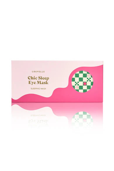 LOUVELLE - Chloe Eye Mask - Green Check