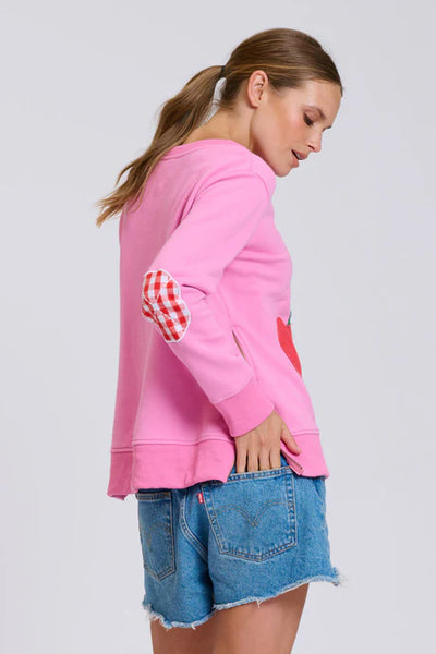 EST - Classic Zipside Cherries Sweatshirt - Pink