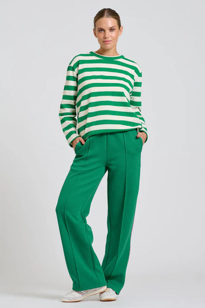 EST - The Lola Pant - Green / Pink Stripe