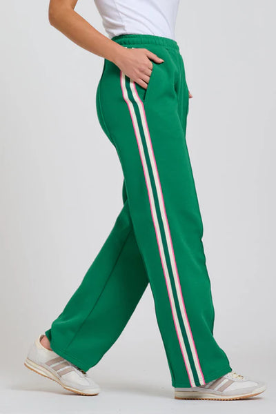 EST - The Lola Pant - Green / Pink Stripe