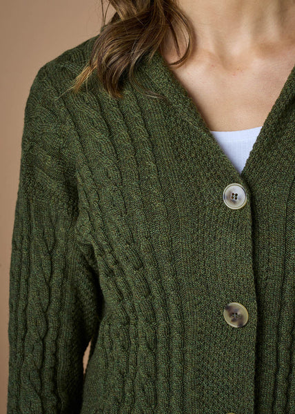 uimi - Frida Cardigan - Merino Wool - Moss