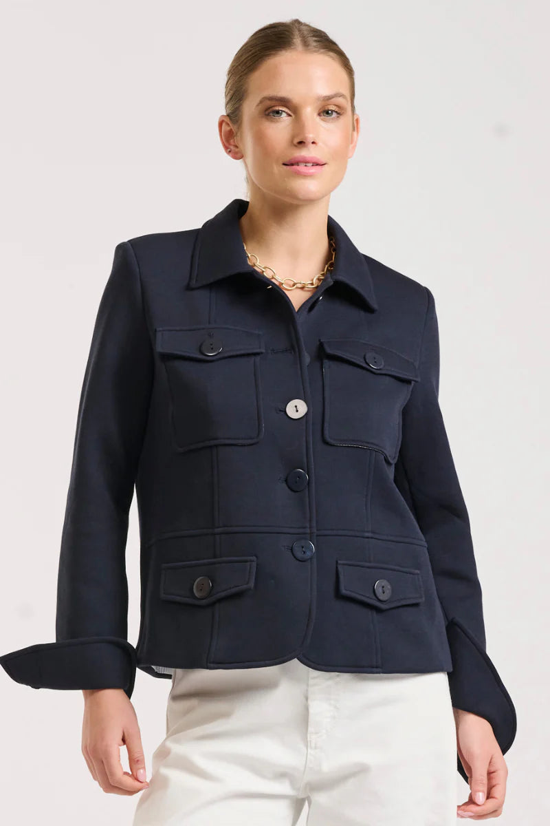 Shirty - Hemming Scuba Jacket - French Navy