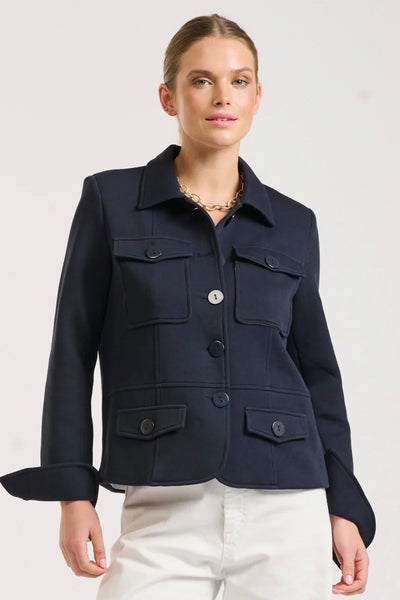 Shirty - Hemming Scuba Jacket - French Navy