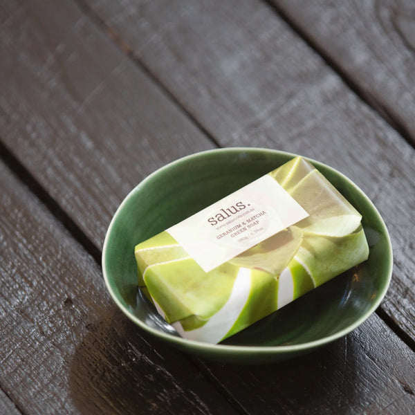Salus - Geranium & Matcha Green Soap
