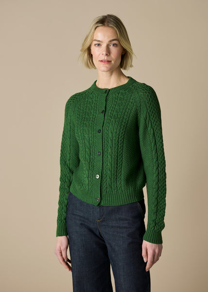 uimi - Molly Cardigan - Merino Wool - Meadow