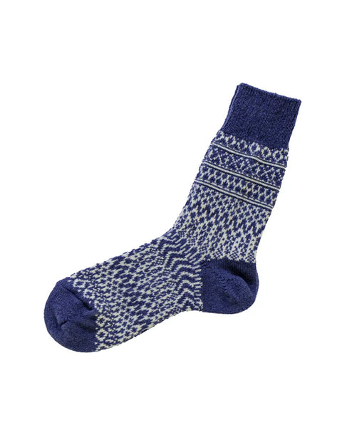 NISHIGUCHI KUTSUSHITA - Oslo Woo Jacquard Sock