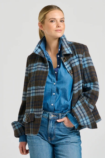 Shirty - The Heston Jacket - Blue Plaid