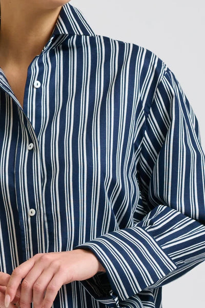 Shirty - Andrea Shirt - Bold Navy Stripe
