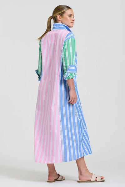 Shirty - Bijou Longline Shirtdress - Stripe Combo