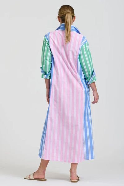 Shirty - Bijou Longline Shirtdress - Stripe Combo