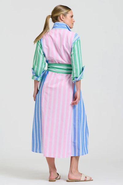 Shirty - Bijou Longline Shirtdress - Stripe Combo