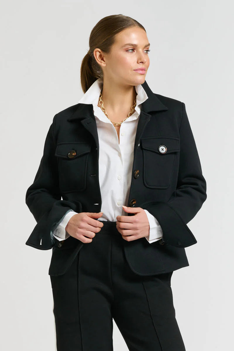 Shirty - Hemming Scuba Jacket - Black