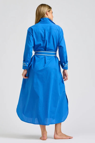 Shirty - Pia Longline Shirtdress - Bright Blue