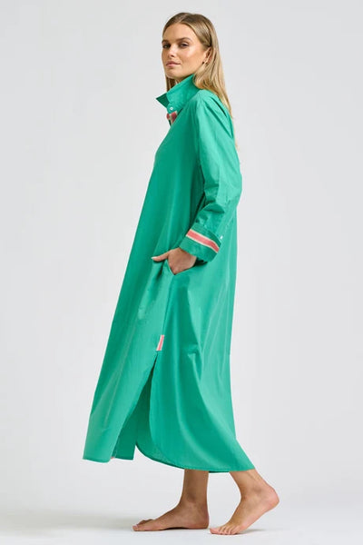 Shirty - Pia Longline Shirtdress - Marine Green