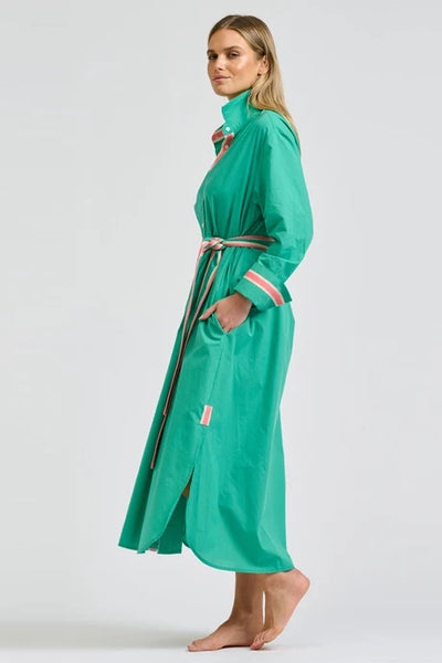 Shirty - Pia Longline Shirtdress - Marine Green
