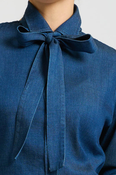 Shirty - The Pussy Bow Shirt - Denim