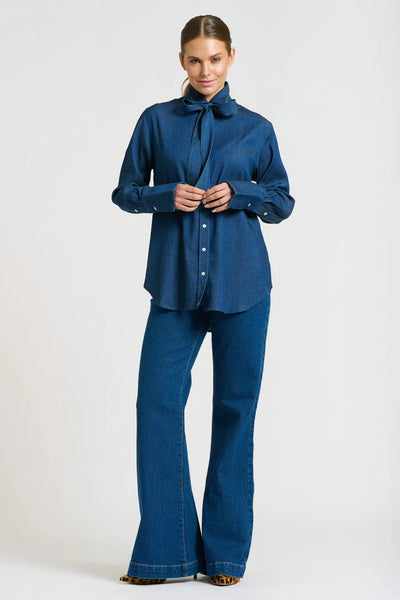 Shirty - The Pussy Bow Shirt - Denim