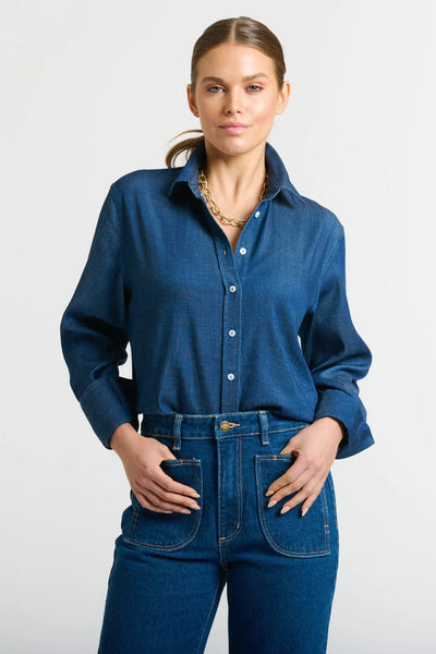 Shirty - The Pussy Bow Shirt - Denim