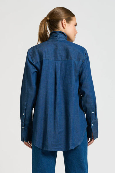 Shirty - The Pussy Bow Shirt - Denim