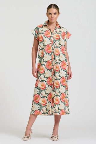 Shirty - The Fifi Shirt Dress - Peony