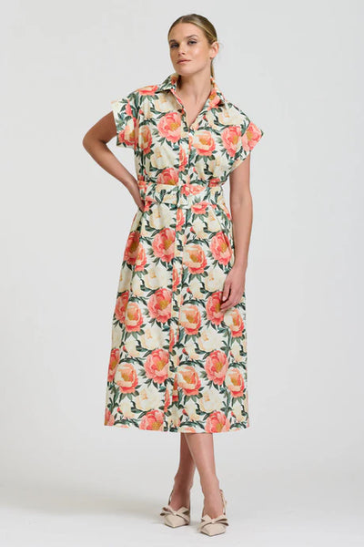 Shirty - The Fifi Shirt Dress - Peony