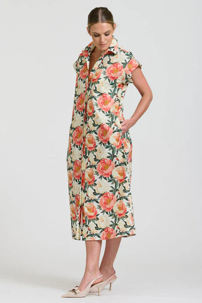 Shirty - The Fifi Shirt Dress - Peony