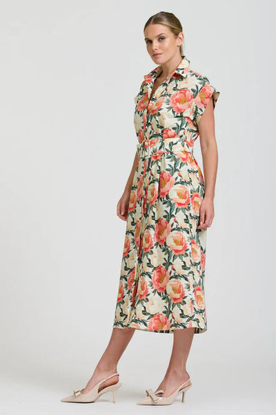 Shirty - The Fifi Shirt Dress - Peony