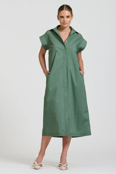 Shirty - The Fifi Shirt Dress - Sage